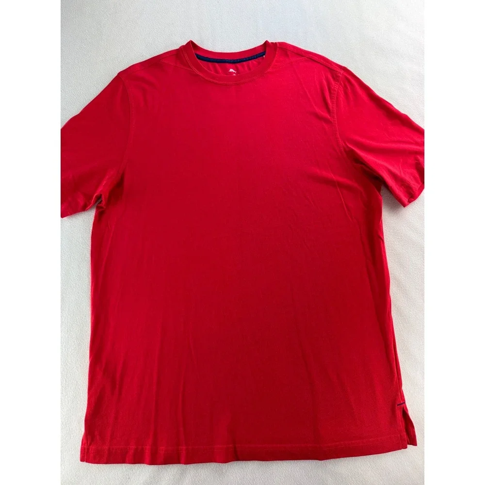 Tommy Bahama RELAX Men's Red Supima Cotton T Shirt Size M - Picture 2 of 14